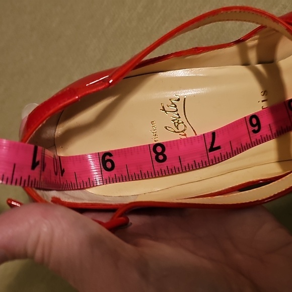 Christian Louboutin Red Patent Pumps Size 38 - Picture 8 of 8